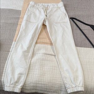 Casual Cream Jogger Pants